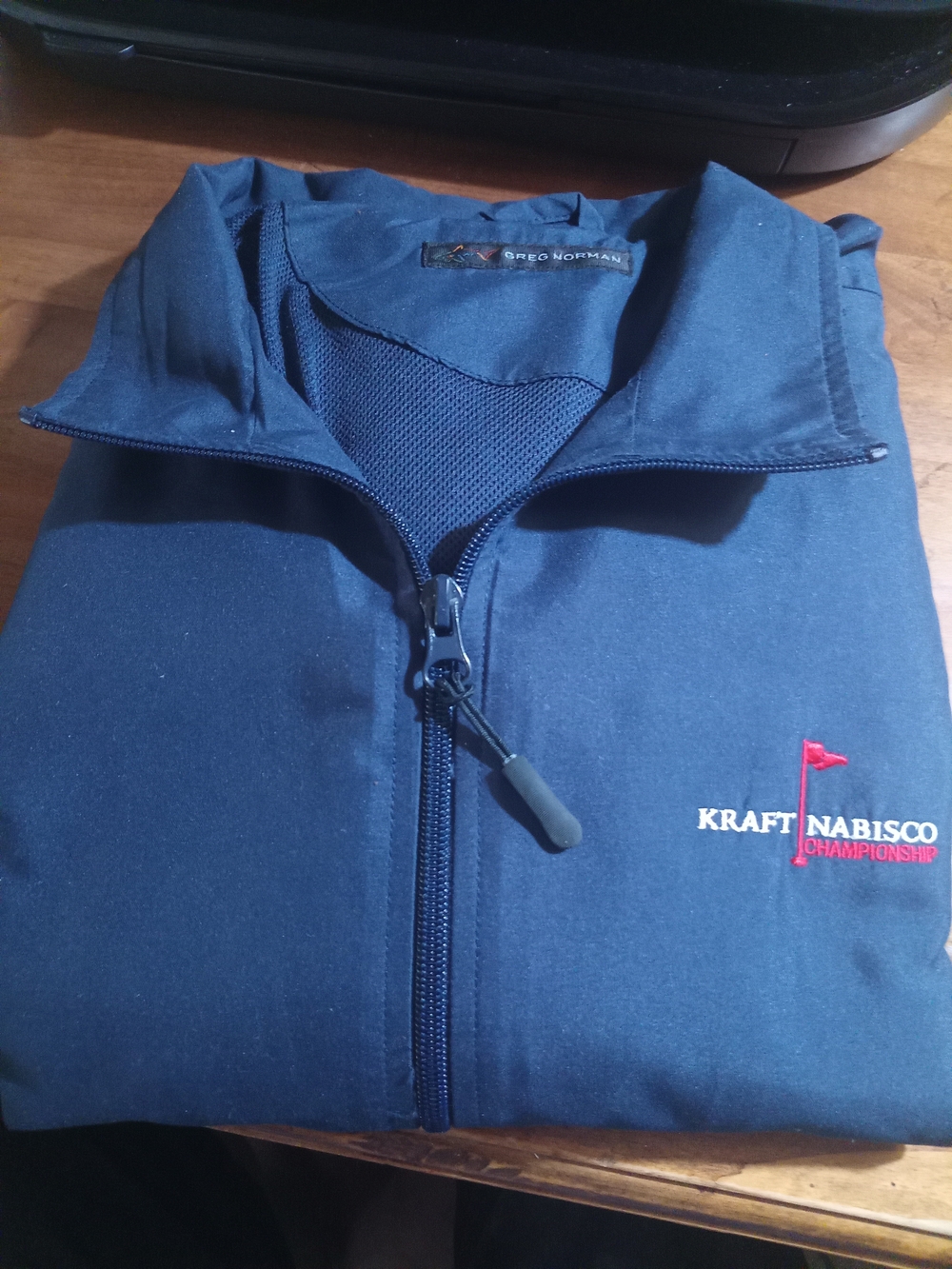 Greg Norman Collection Navy Full-Zip Jacket - Kraft Nabisco Championship Logo